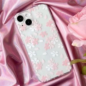 ⚠️Clearance💕iPhone 14/Pro/Pro Max Pink Flower Phone Case